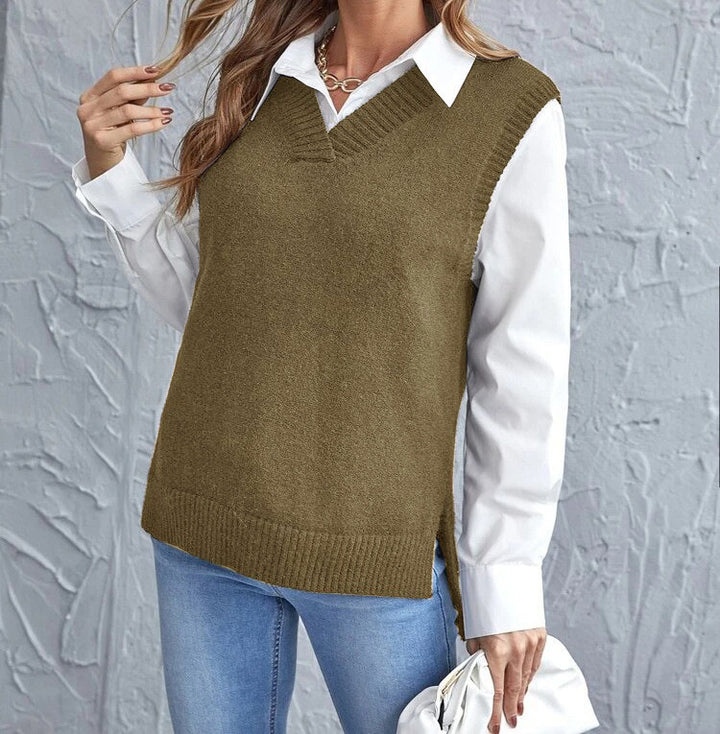 Damen lässiger Layering-Pullover Drune