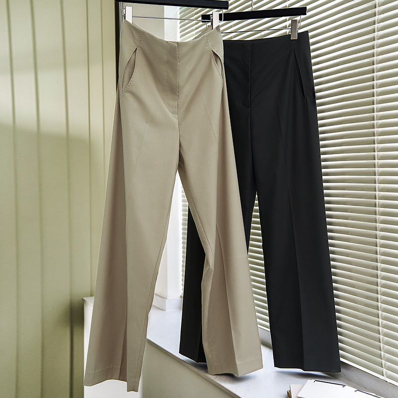Damen elegante und weit geschnittene Anzughose Drune