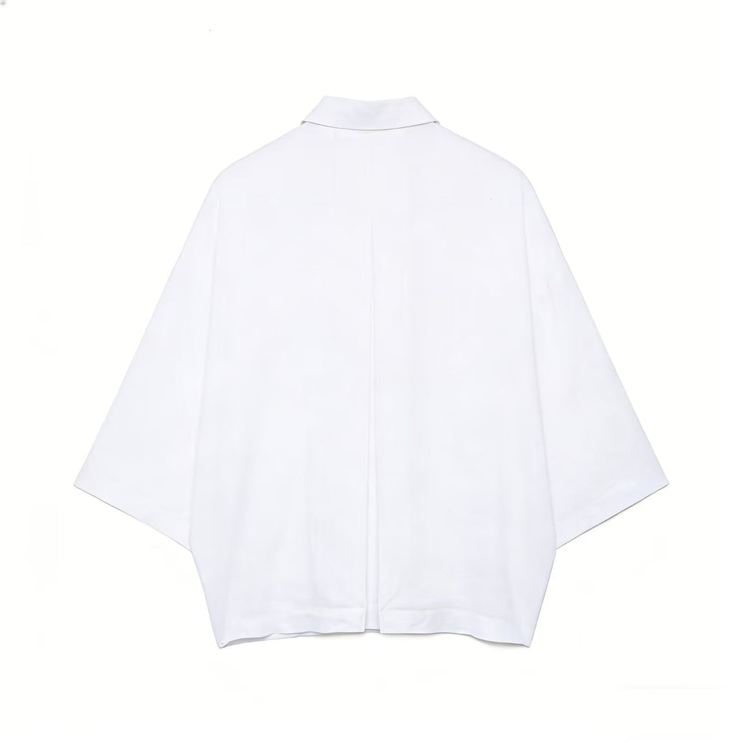 Damen Oversize Hemdbluse aus weichem, atmungsaktivem Material Drune