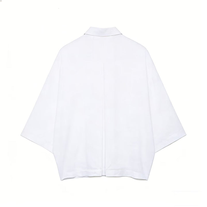 Damen Oversize Hemdbluse aus weichem, atmungsaktivem Material Drune
