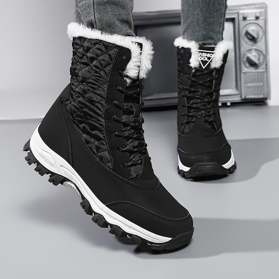 Damen Winterstiefel mit isolierendem Innenfutter und rutschfester Außensohle Drune