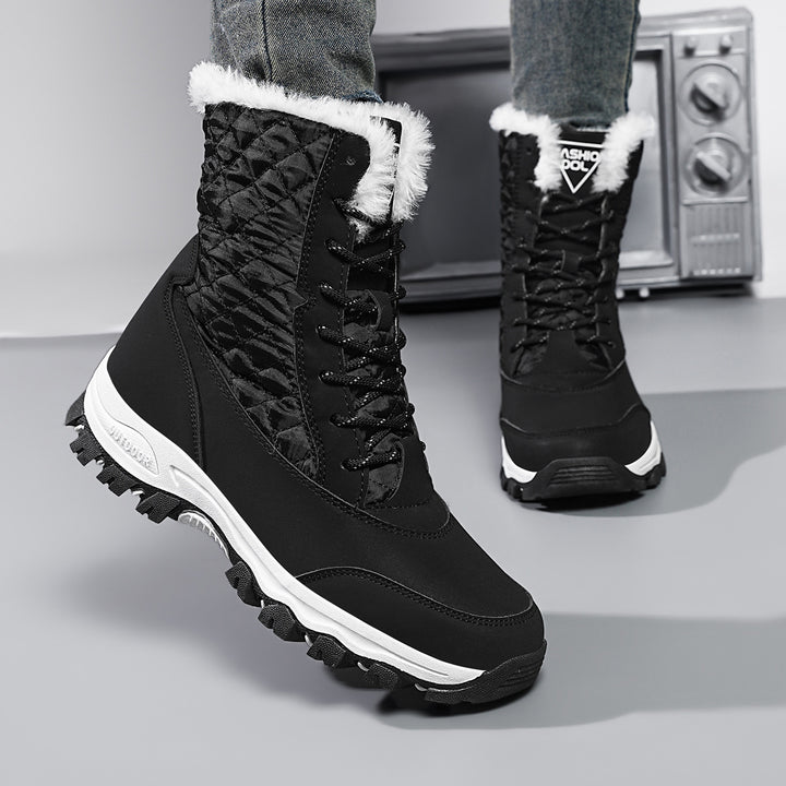 Damen Winterstiefel mit isolierendem Innenfutter und rutschfester Außensohle Drune