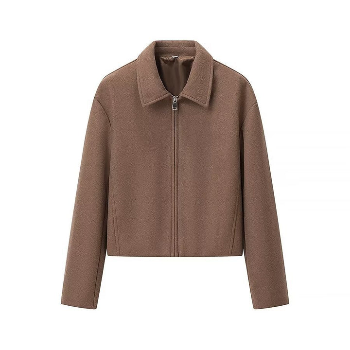 Damen Kurzjacke im urbanen Stil mit zwei Reißverschlusstaschen Drune