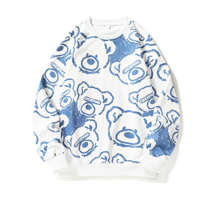 Herren lässiger Sweatshirt mit kreativem Tiermotiv Drune