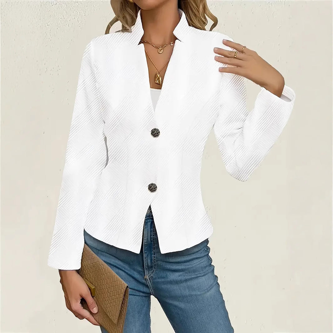 Damen Taillierte Blazerjacke mit elegantem Schnitt und Knopfdetails Drune
