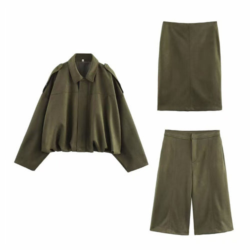 Damen lässige Bomberjacke mit drei-dimensionalem Effekt und hohem Kragen Drune