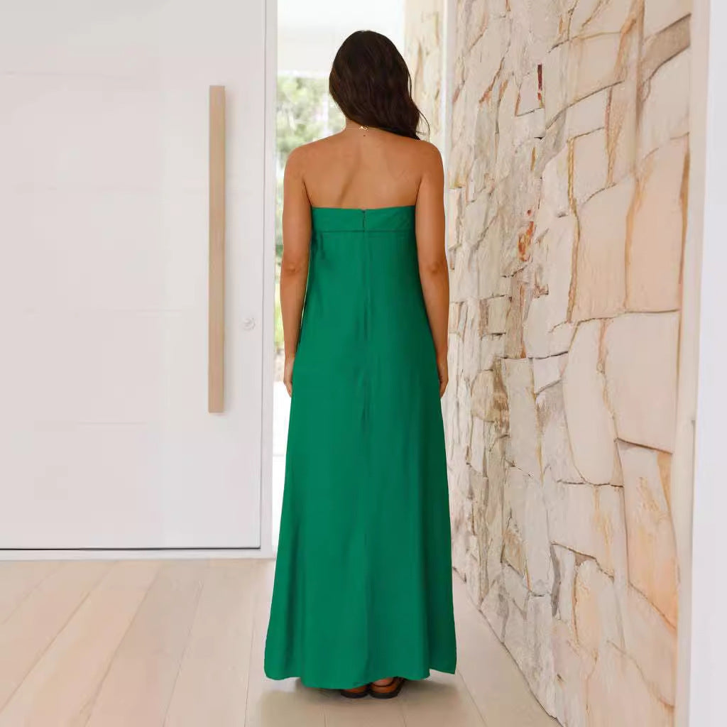 Damen Maxikleid mit schlichtem Design und vielseitigem Tragekomfort Drune