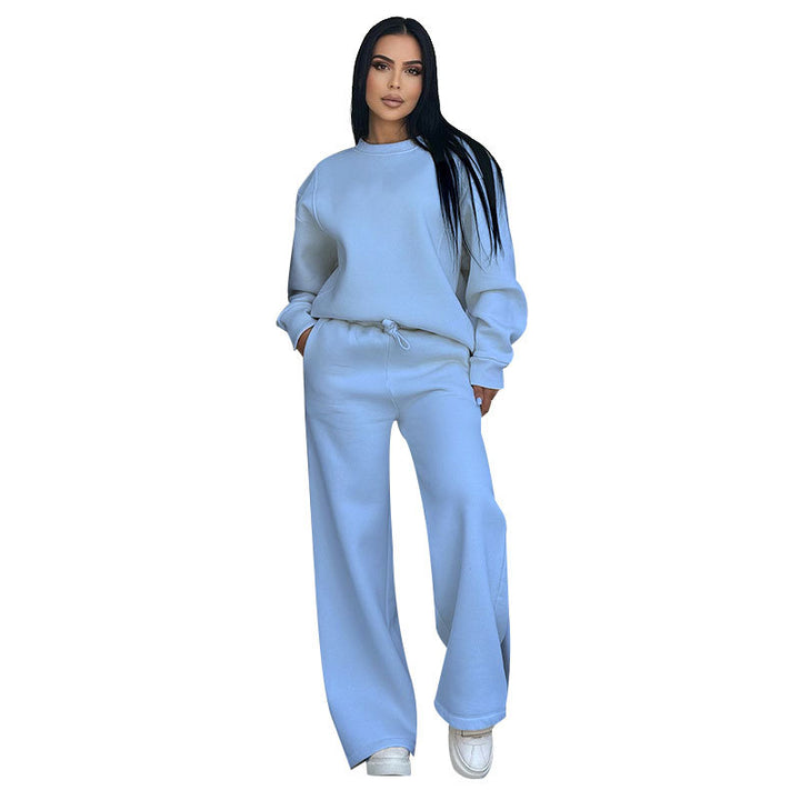 Damen Sport-Fleece-Set mit hochwertigem Reißverschluss und praktischem Taschen Drune