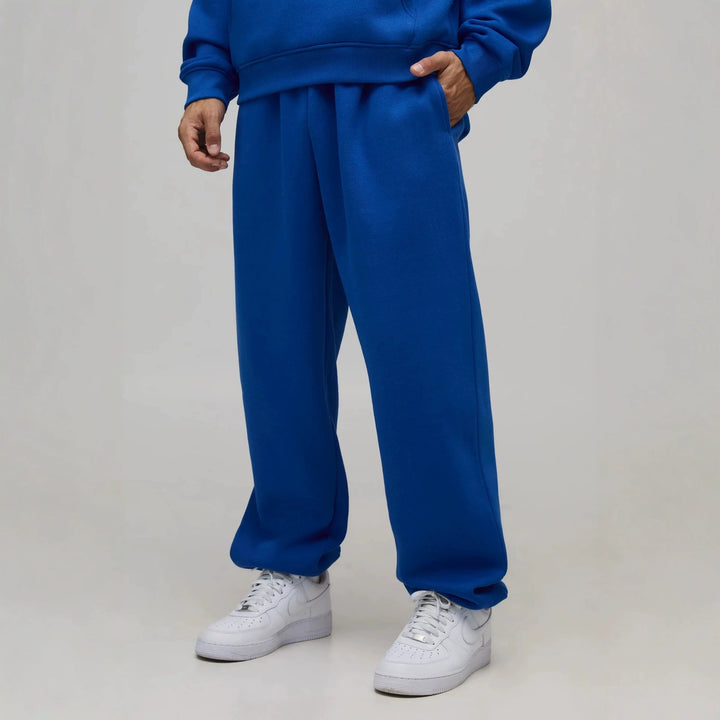 Unisex Thermo-Fleece-Jogginghose mit wärmender Innenbeschichtung, elastischem Komfortbund und geradem Bein Drune