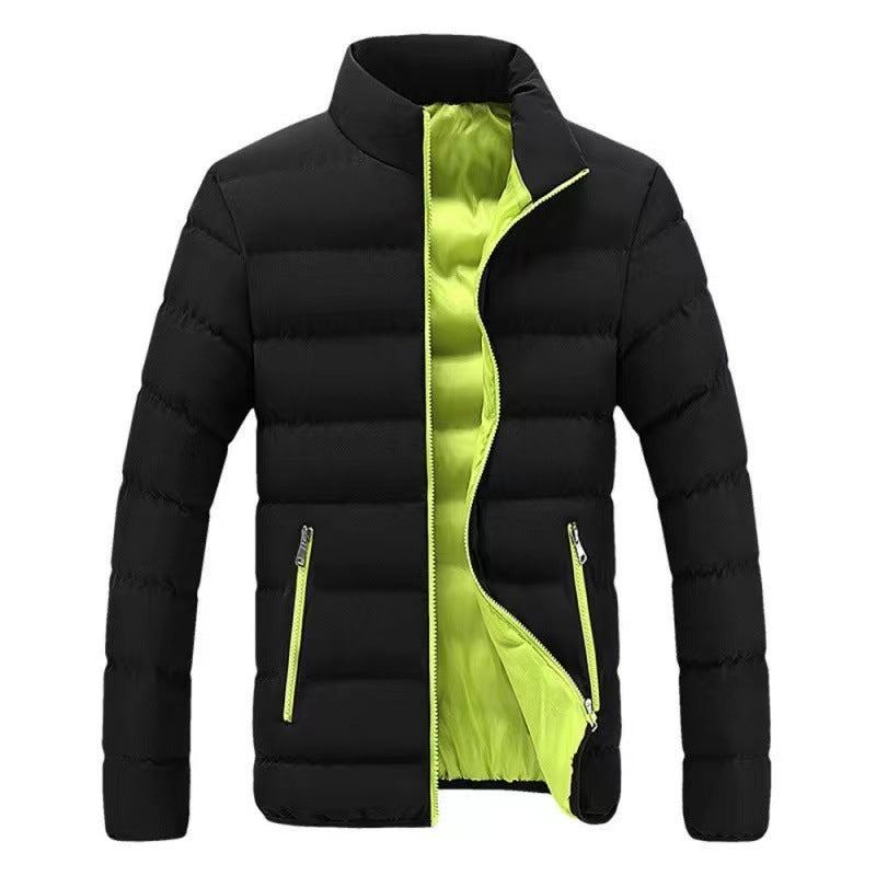 Herren nan gesteppte Thermojacke mit hohem Stehkragen und wasserabweisender Außenhülle Drune