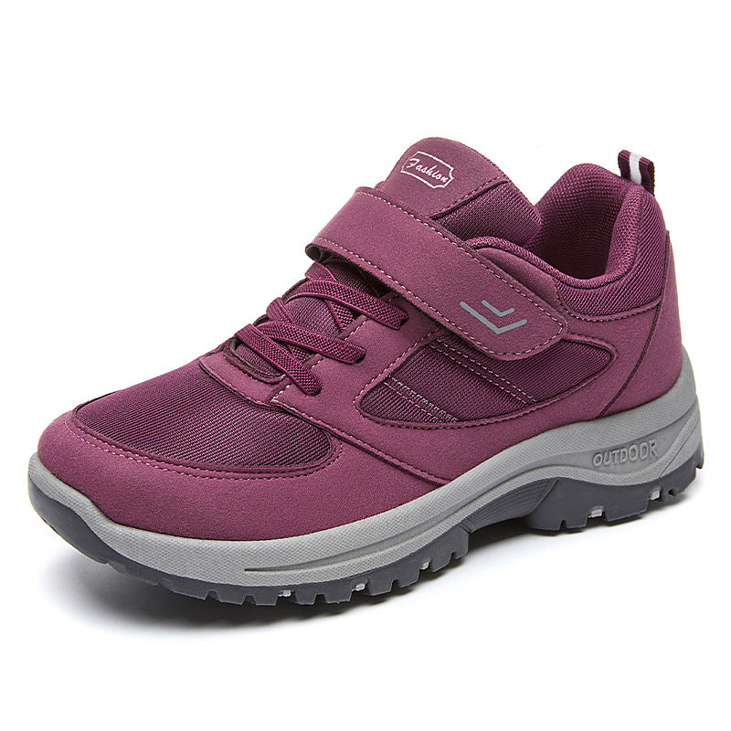 Herren nan robuste Outdoor-Sneaker mit Klettverschluss, atmungsaktivem Strickoberteil und profilierter rutschfester Sohle Drune