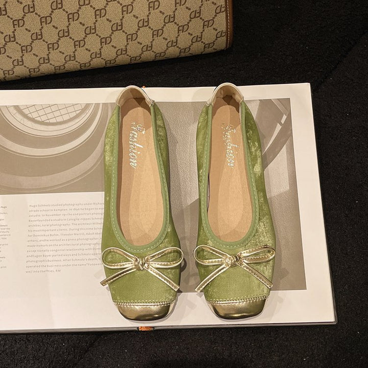 Damen Ballerinas mit eleganten Schleifenakzenten und komfortabler Sohle Drune