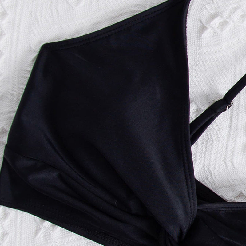 Damen Bikini-Oberteil mit Wickeldesign und verstellbaren Trägern Drune