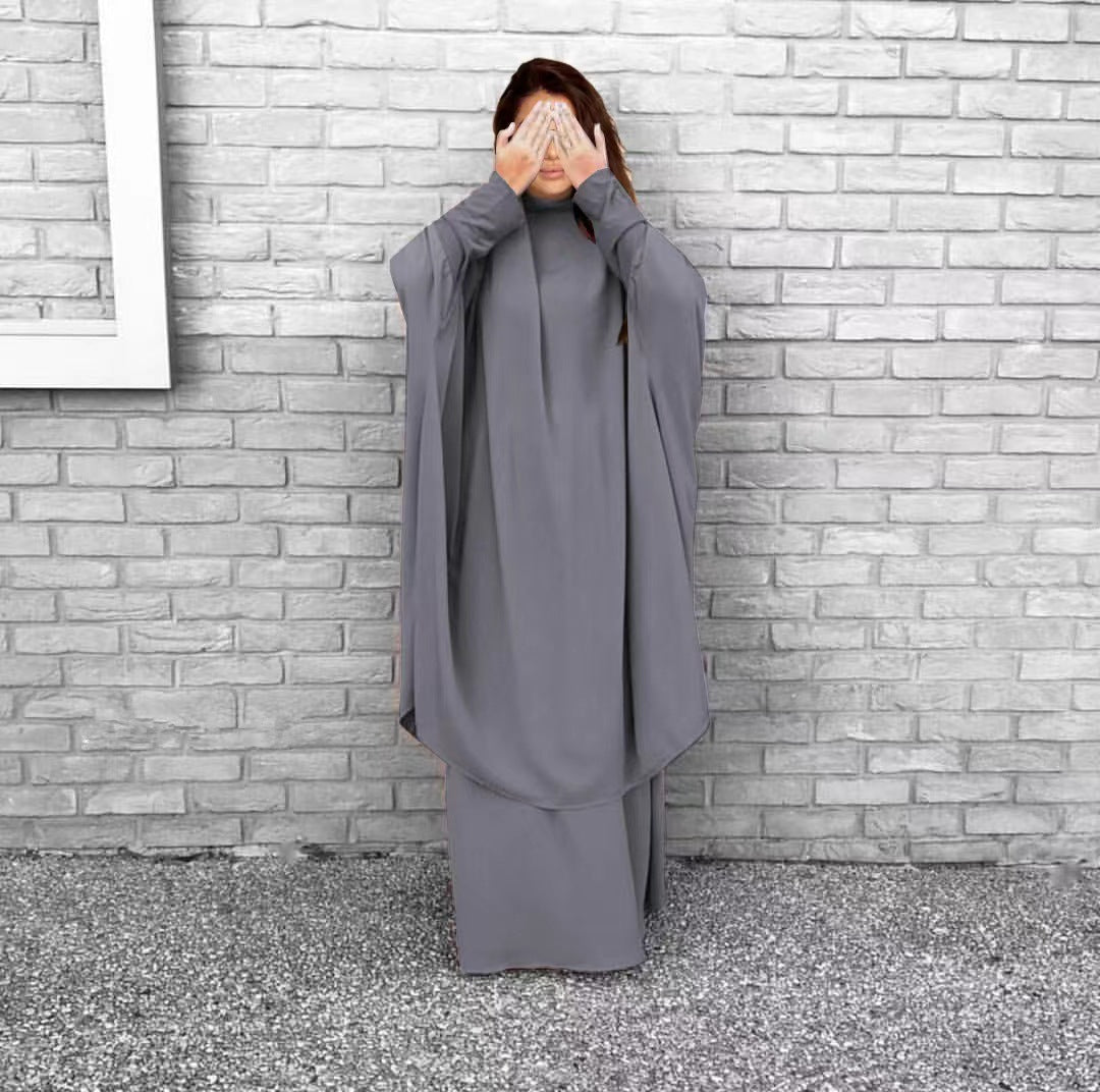Damen Langarm Kaftan mit elegantem Schnitt und Weitem Design Drune