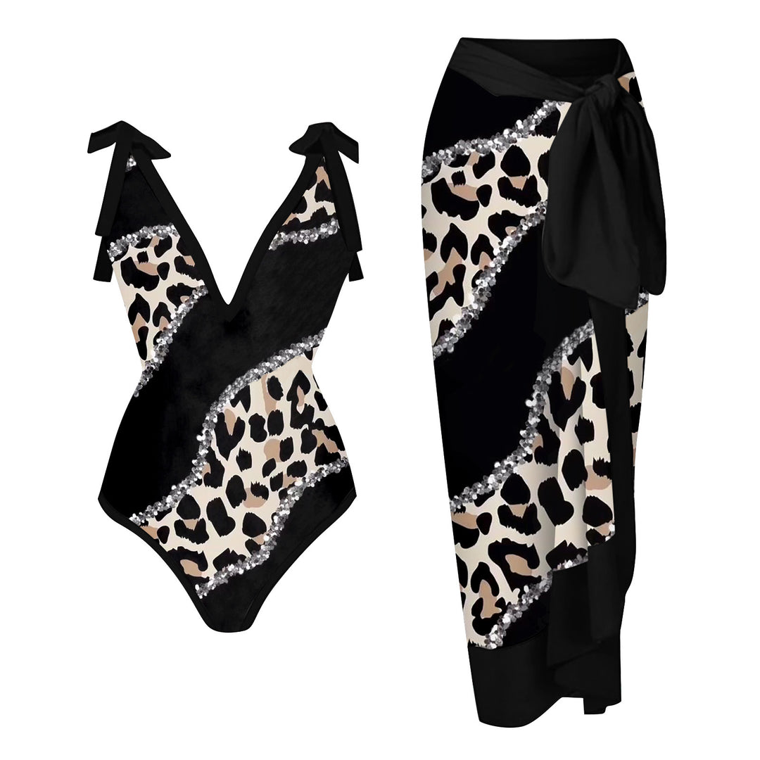 Damen Bademode-Set mit stilvollem Wickelrock Drune