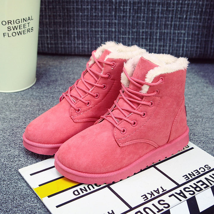 Damen gefütterte Winterboots mit strapazierfähigem Obermaterial und rutschfester Sohle Drune