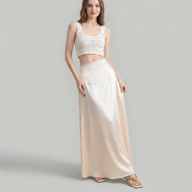 Damen Maxi-Rock mit fließendem Schnitt und edlem Material Drune
