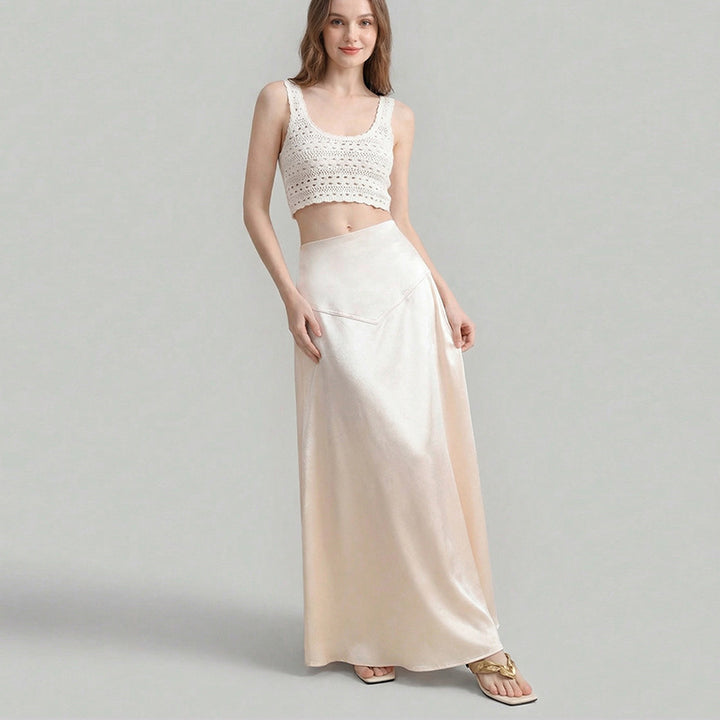 Damen Maxi-Rock mit fließendem Schnitt und edlem Material Drune