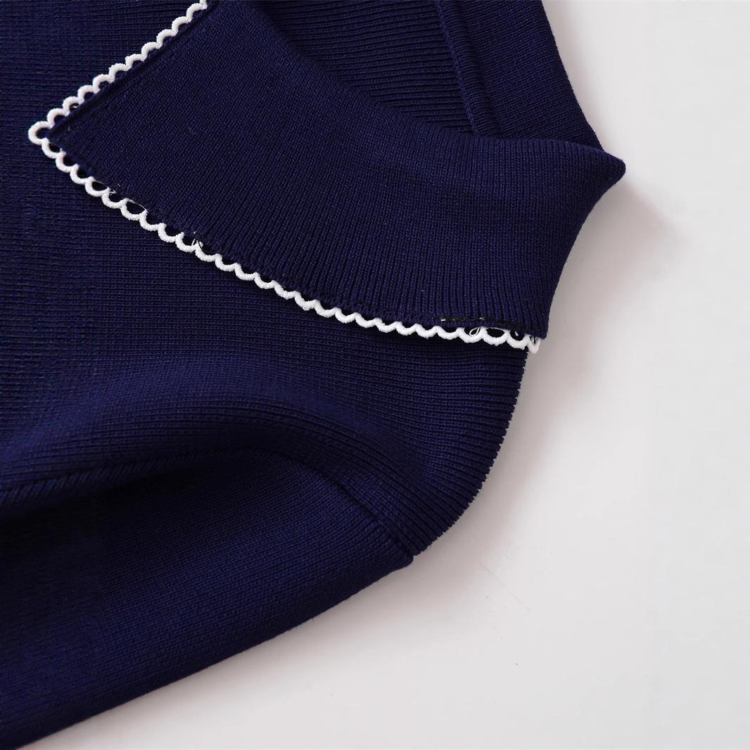 Damen Strickjacke mit dekorativem Kragen und hochwertiger Knopfleiste Drune