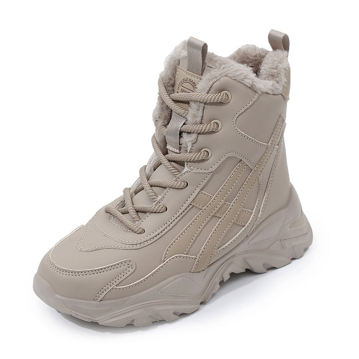 Damen Plüschgefütterte Winter Sneakers Drune
