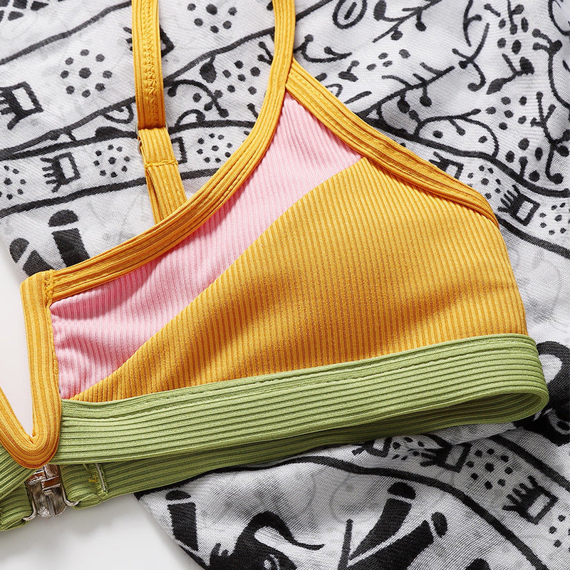 Damen Sportlicher Bikini Drune