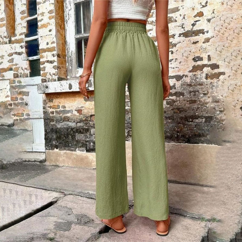 Drune | Farbige Luftige Sommerhosen Damen Mit Weitem Bein Für Frauen