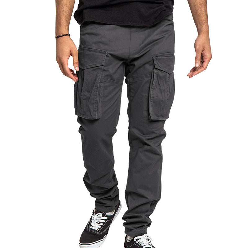 Herren Multifunktionale Cargo-Hose mit elastischem Bund und großzügigen Taschen Drune