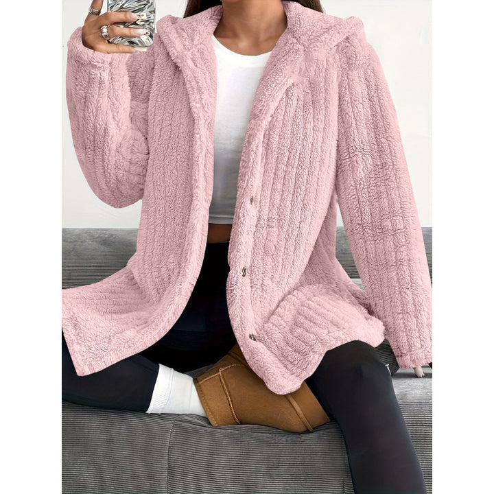 Damen kuschelige Fleecejacke Drune