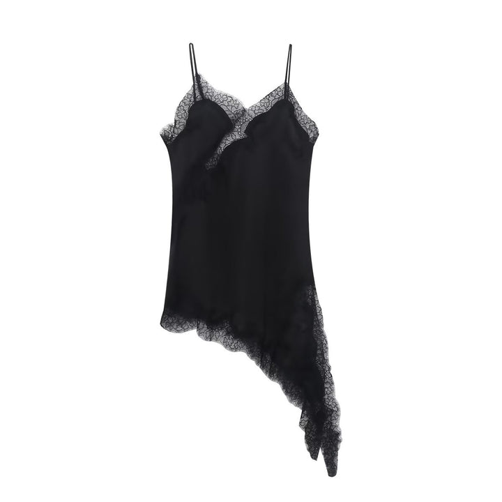 Damen asymmetrisches Spaghetti-Top Drune