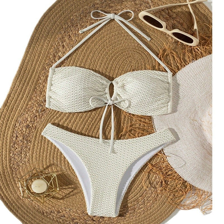 Damen Bra-Style Bikini mit elastischem Netzdesign Drune