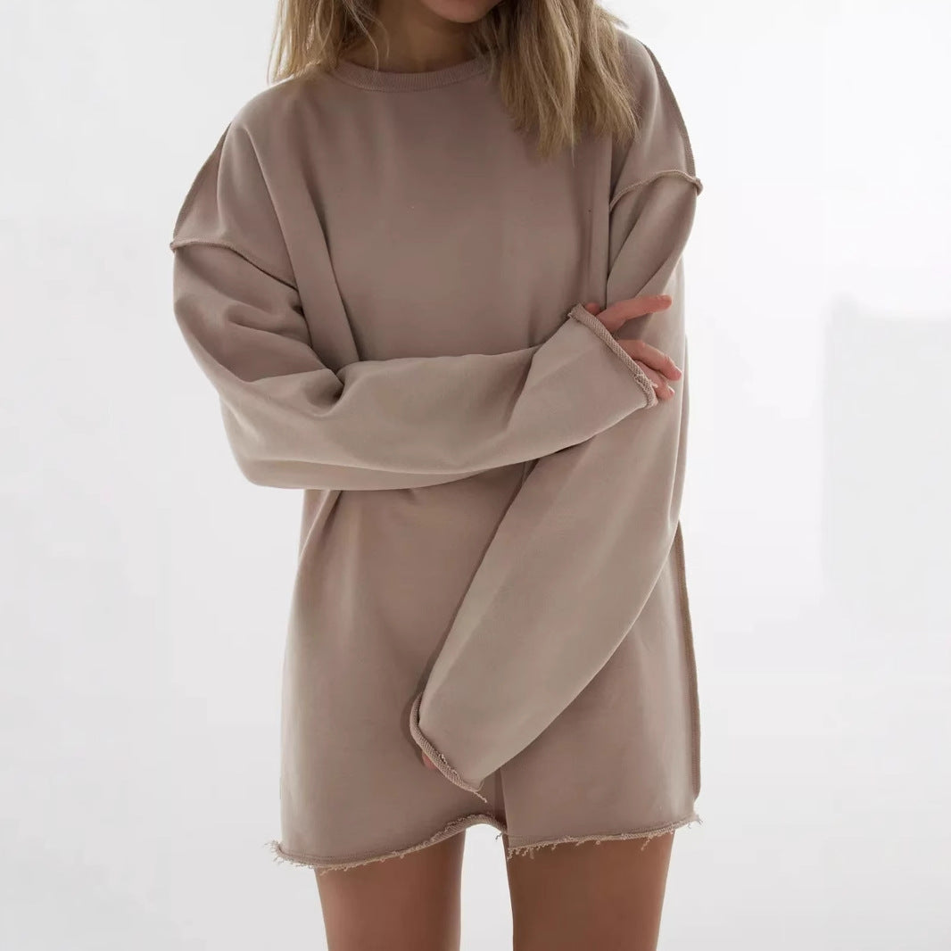 Damen lässiger Oversized-Pullover Drune