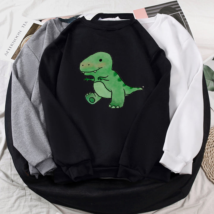 Damen Sweatshirt mit liebevollem Dinosaurier-Design Drune