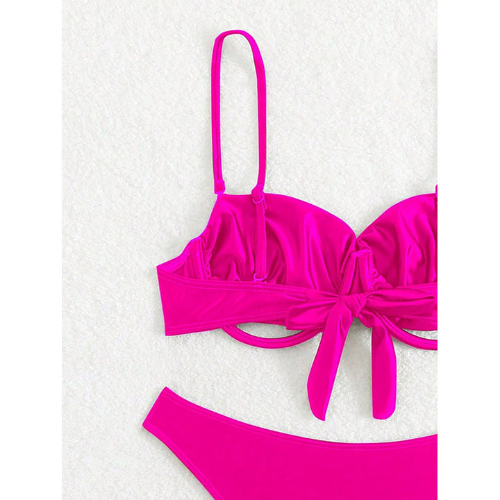 Damen Push-Up Bikini-Set mit elegantem Ringdetail Drune