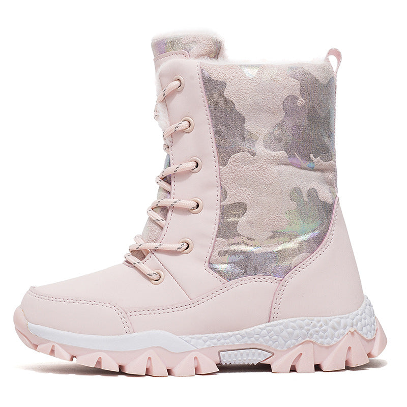 Damen Gefütterte Winterboots mit rutschfester Sohle und modischem Design Drune
