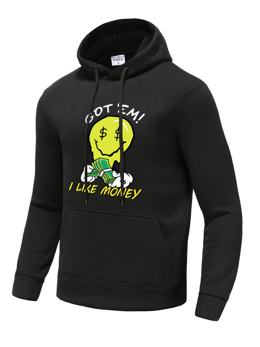 Herren Kapuzenpullover mit kreativem Grafikdesign Drune