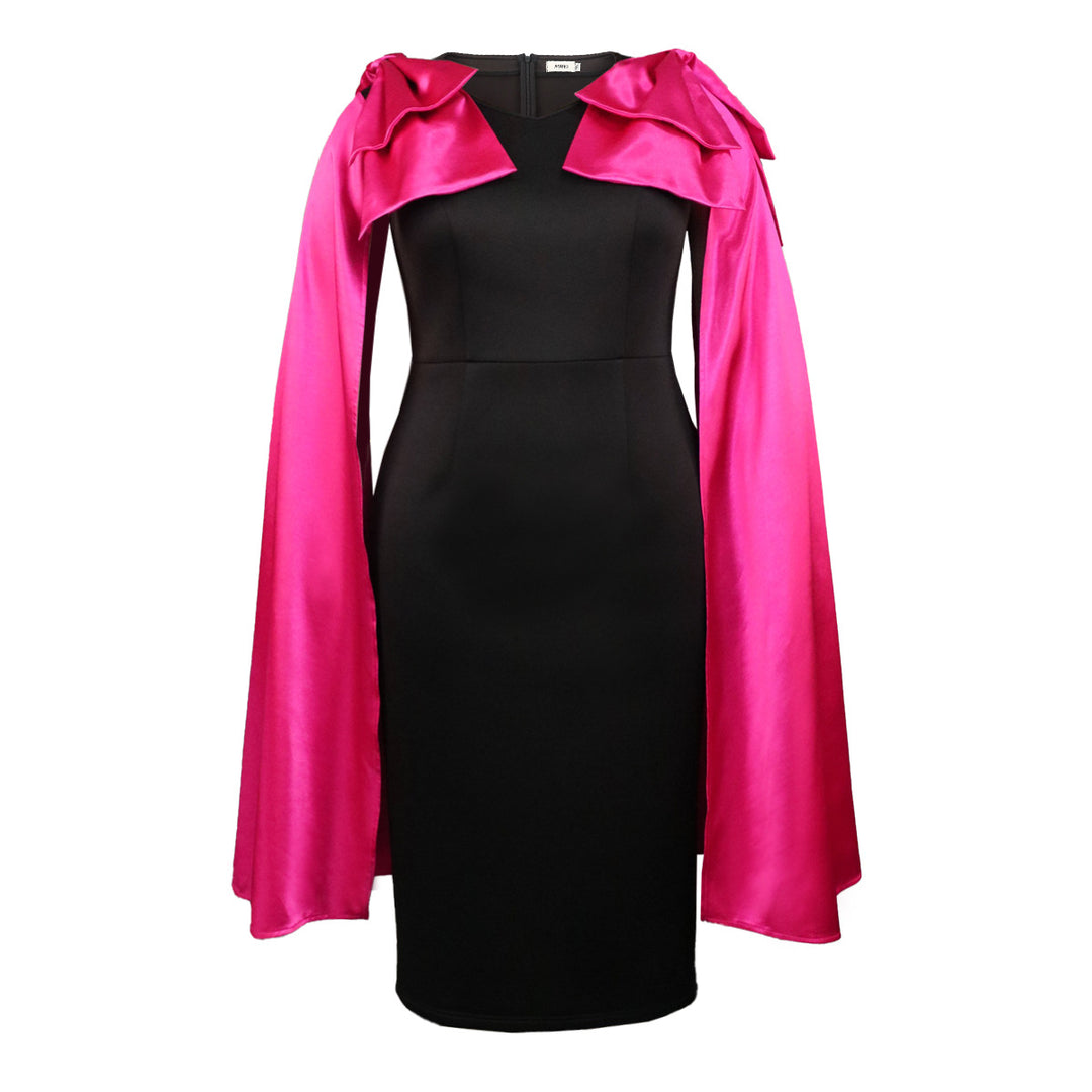 Damen Abendkleid mit eleganter Überwurfausschnitt Drune