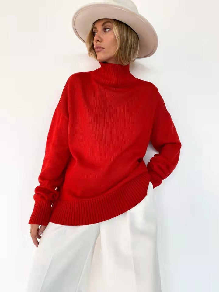 Damen modischer Rollkragenpullover Drune