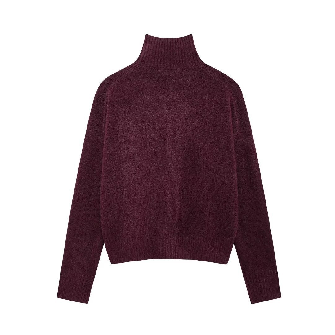 Femme Chunky Knit Rollkragenpullover Drune
