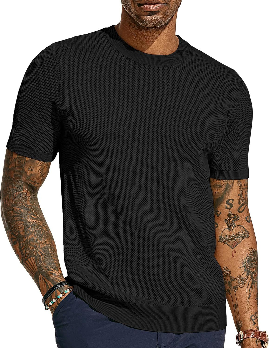 Herren atmungsaktives Netz-T-Shirt Drune