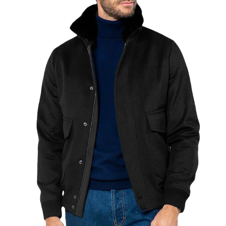 Herren stilvolle Übergangsjacke mit weichem Kragen und praktischen Eingrifftaschen Drune