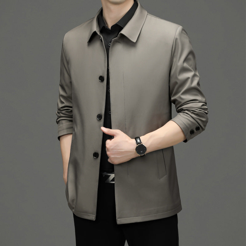 Herren lässige Blousonjacke mit modischem Schnitt und praktischen Taschen Drune