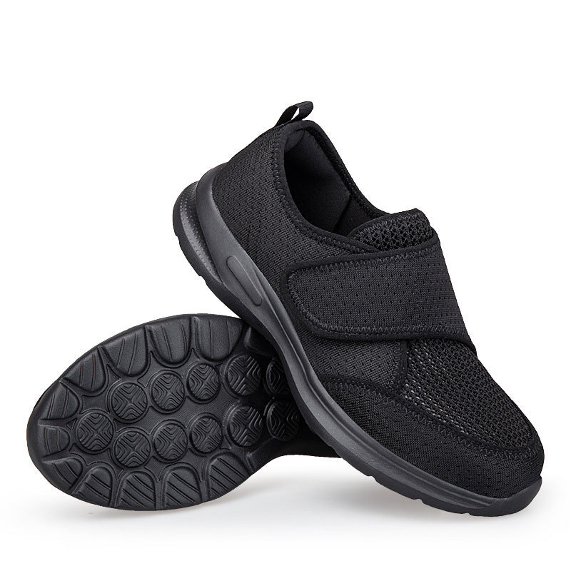 Unisex nan atmungsaktive Komfort-Halbschuh mit Klettverschluss und ergonomischer Dämpfung Drune