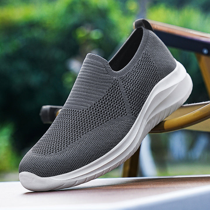 Unisex nan sockenähnlicher Strick-Slipper mit anatomischem Komfortfußbett und flexibler Leichtsohle Drune