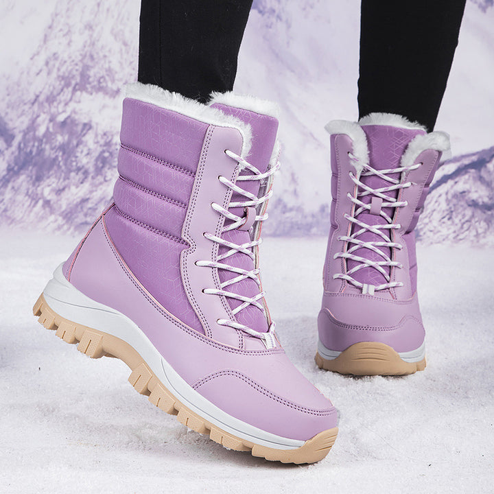 Damen Winterstiefel mit wärmendem Innenfutter und rutschfester Sohle Drune