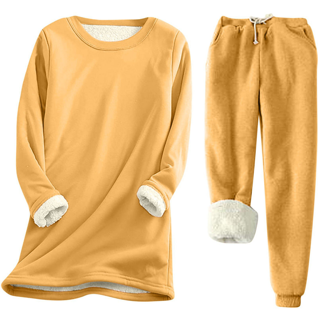 Damen Freizeit Sweatshirt-Set mit kuscheligem Innenfutter und lässiger Passform Drune