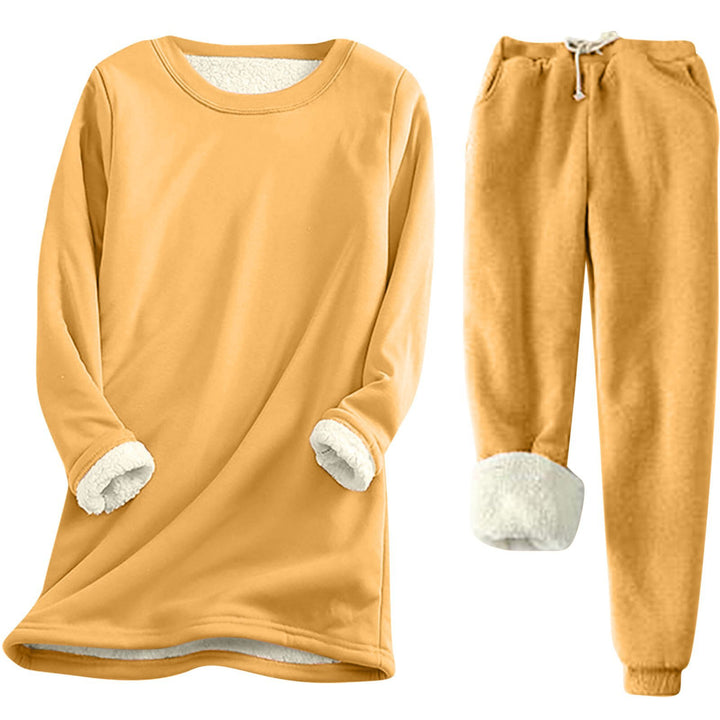 Damen Freizeit Sweatshirt-Set mit kuscheligem Innenfutter und lässiger Passform Drune