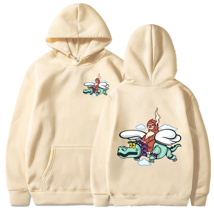 Damen Kapuzenpullover mit kreativem Grafikdesign und hochwertiger Innenausstattung Drune