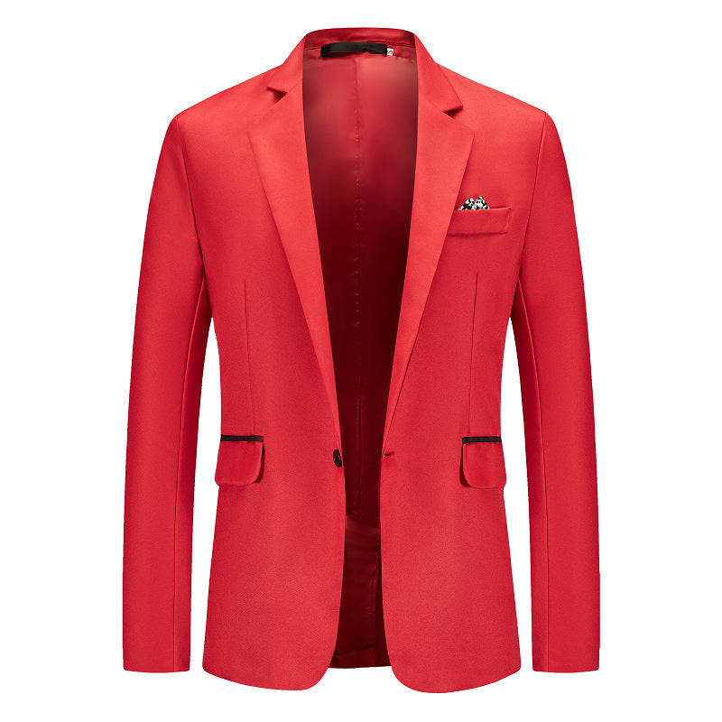 Herren Eleganter Anzugblazer mit feiner Struktur und modernem Schnitt Drune