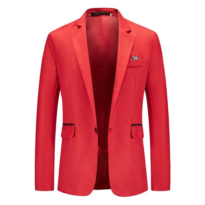 Herren Eleganter Anzugblazer mit feiner Struktur und modernem Schnitt Drune