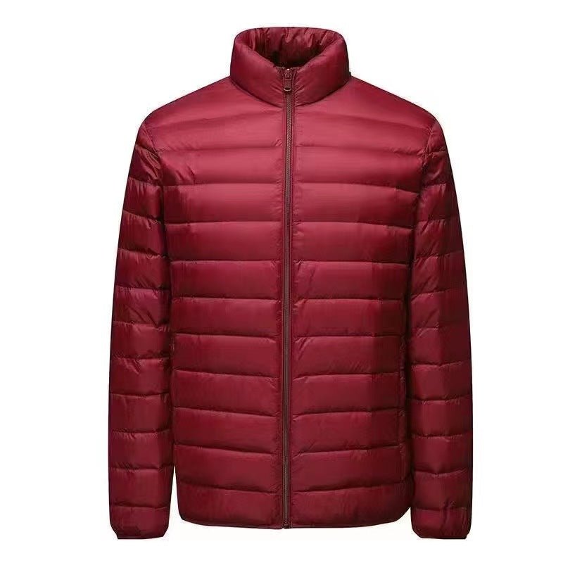 Herren nan ultraleichte Packbare Microsteppjacke mit Stehkragen, wattierter Isolierung und windabweisender Hülle Drune
